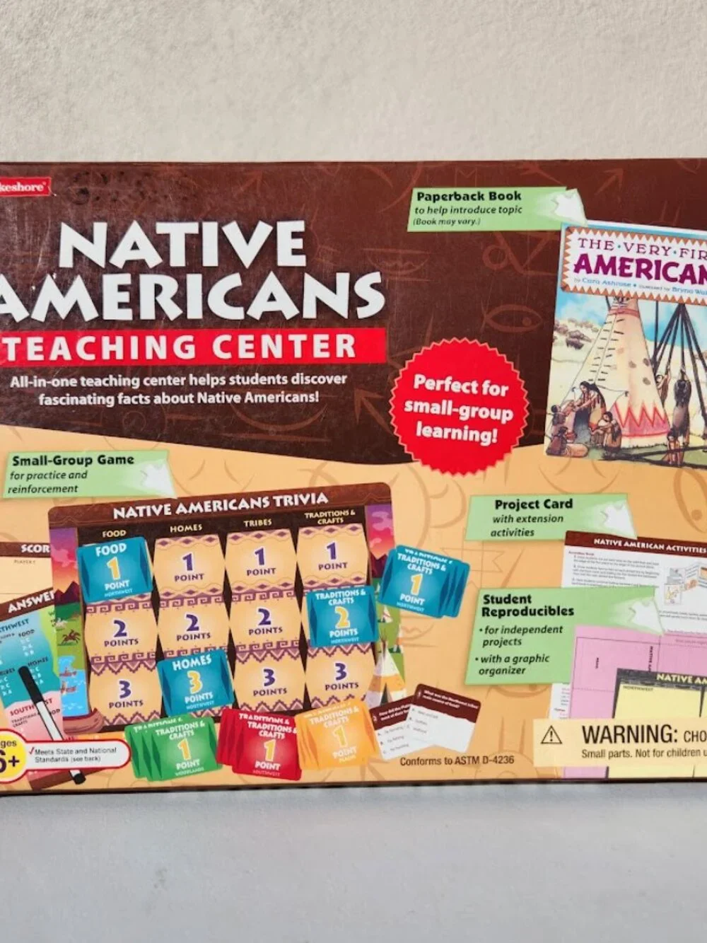 Lakeshore Learning Native Americans Teaching Center Trivia Book Projects and Boo